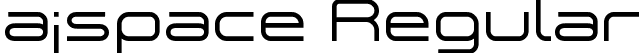 a¡space Regular font - aspace_demo.otf