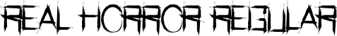 Real Horror Regular font - RealHorror-Regular.ttf