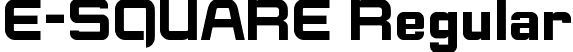 E-SQUARE Regular font - E-SQUARE_demo.otf