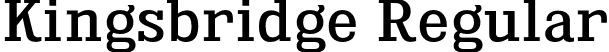 Kingsbridge Regular font - kingsbridge rg.otf