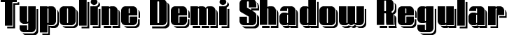 Typoline Demi Shadow Regular font - Typoline_Demi_Shadow_demo.otf