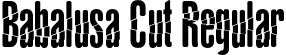 Babalusa Cut Regular font - Babalusa-cut-font.otf