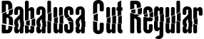 Babalusa Cut Regular font - Babalusa-cut-font.ttf