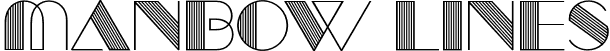 Manbow Lines font - manbow lines.otf