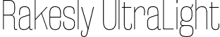 Rakesly UltraLight font - rakesly ul.otf