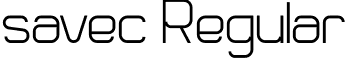 savec Regular font - savec.ttf