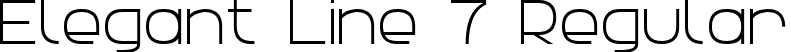 Elegant Line 7 Regular font - elegant_line_7.ttf