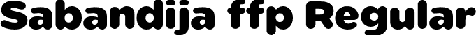 Sabandija ffp Regular font - Sabandija-font-ffp.otf