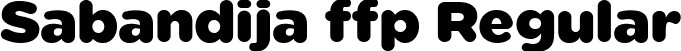 Sabandija ffp Regular font - Sabandija-font-ffp.ttf