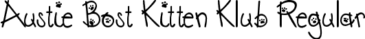 Austie Bost Kitten Klub Regular font - AustieBostKittenKlub.ttf