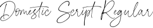 Domestic Script Regular font - domesticscript-7b3zp.otf