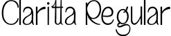 Claritta Regular font - Claritta.otf