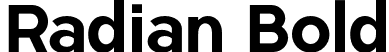 Radian Bold font - Radian Bold.otf