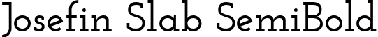 Josefin Slab SemiBold font - JosefinSlab-SemiBold.ttf