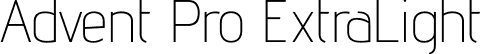 Advent Pro ExtraLight font - AdventPro-ExtraLight.ttf