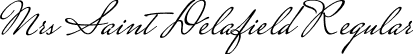 Mrs Saint Delafield Regular font - MrsSaintDelafield-Regular.ttf