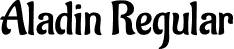 Aladin Regular font - Aladin-Regular.ttf