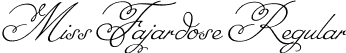 Miss Fajardose Regular font - MissFajardose-Regular.ttf