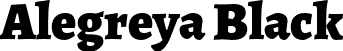 Alegreya Black font - Alegreya-Black.ttf