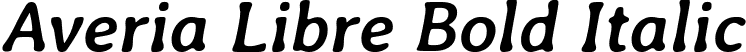 Averia Libre Bold Italic font - AveriaLibre-BoldItalic.ttf