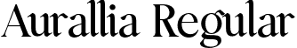 Aurallia Regular font - Aurallia.otf