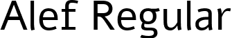 Alef Regular font - Alef-Regular.ttf