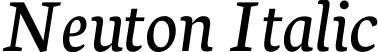 Neuton Italic font - Neuton-Italic.ttf