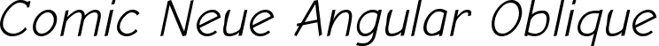 Comic Neue Angular Oblique font - ComicNeue-Angular-Regular-Oblique.ttf