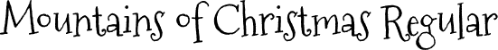 Mountains of Christmas Regular font - MountainsofChristmas-Regular.ttf