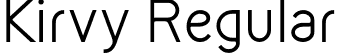 Kirvy Regular font - Kirvy-Regular.otf