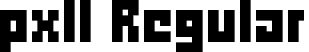 pxll Regular font - pxll.ttf