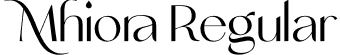 Mhiora Regular font - mhiora-vm7rm.otf