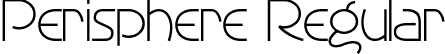 Perisphere Regular font - Perisphere.ttf