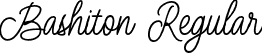 Bashiton Regular font - Bashiton-Regular.otf