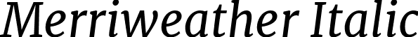 Merriweather Italic font - Merriweather-Italic.ttf