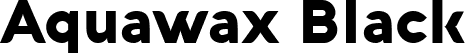 Aquawax Black font - Aquawax Black Trial.ttf