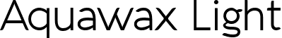 Aquawax Light font - Aquawax Light Trial.ttf