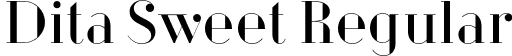 Dita Sweet Regular font - Dita-Sweet.otf