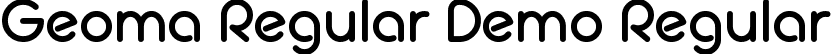 Geoma Regular Demo Regular font - Geoma Regular Demo.otf