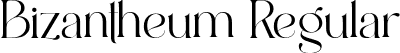 Bizantheum Regular font - bizantheum-font.otf