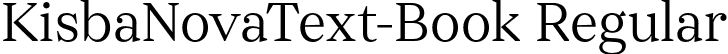 KisbaNovaText-Book Regular font - KisbaNovaText-Book.otf