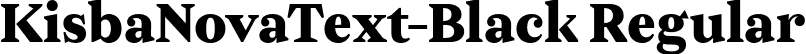 KisbaNovaText-Black Regular font - KisbaNovaText-Black.otf