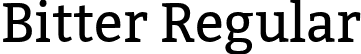 Bitter Regular font - Bitter-Regular.otf