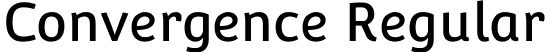 Convergence Regular font - Convergence-Regular.ttf