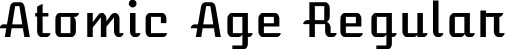 Atomic Age Regular font - AtomicAge-Regular.ttf