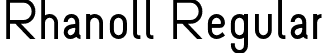 Rhanoll Regular font - Rhanoll.otf