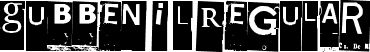 Gubben I L Regular font - GubbenIL.ttf