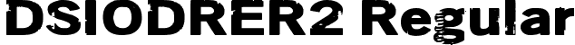 DSIODRER2 Regular font - DSIODRER2.ttf