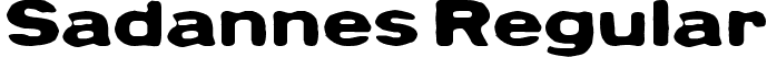 Sadannes Regular font - Sadannes.ttf