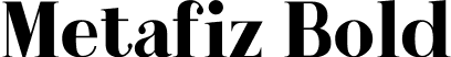 Metafiz Bold font - Metafiz-Bold.ttf